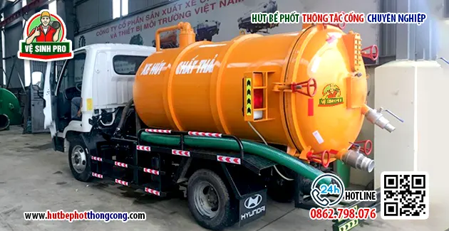 Hút bể phốt tại An Dương - Hải Phòng ✔ Bảo hành 3-5 năm 1 hut be phot an duong hai phong gia re